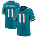Perkns J.Jaguars #11 Parker Washington Player Teal Prowler Throwback Stitched Jerseys