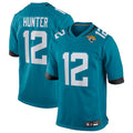 Perkns J.Jaguars #12 Travis Hunter Player Teal Replica Game Stitched Jerseys