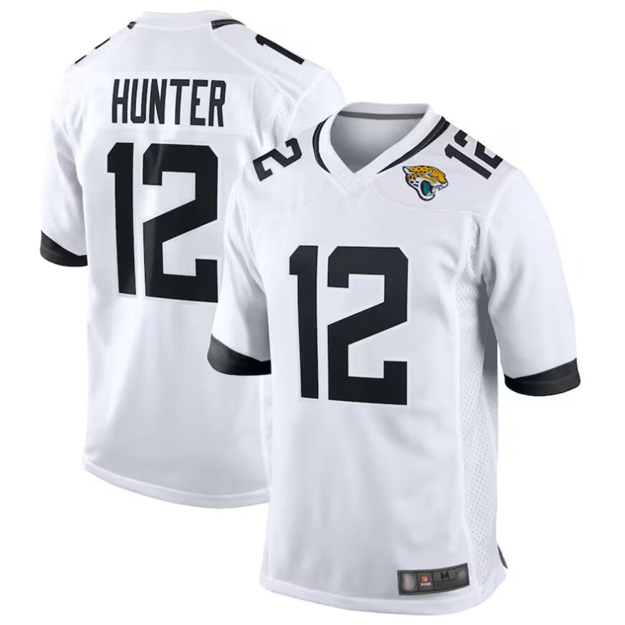 Perkns J.Jaguars #12 Travis Hunter Player White Replica Game Stitched Jerseys