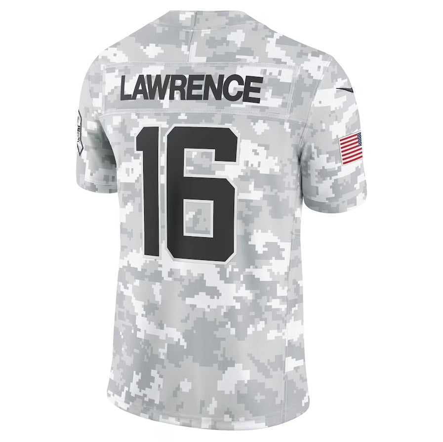 Perkns J.Jaguars #16 Trevor Lawrence Arctic Camo 2024 Salute to Service Limited Stitched Jerseys