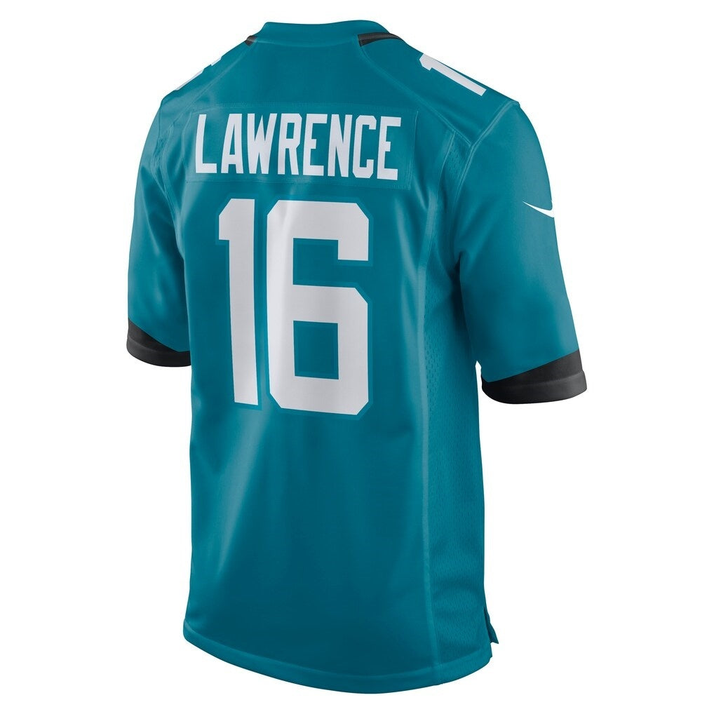 Perkns J.Jaguars #16 Trevor Lawrence Teal Game Jersey Stitched Jerseys