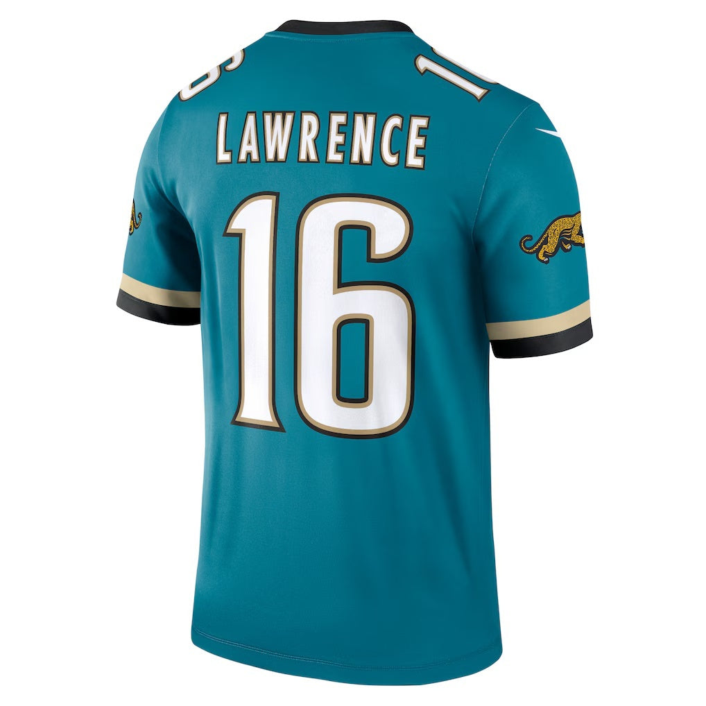Perkns J.Jaguars #16 Trevor Lawrence Teal Legend Player Performance Stitched Jerseys