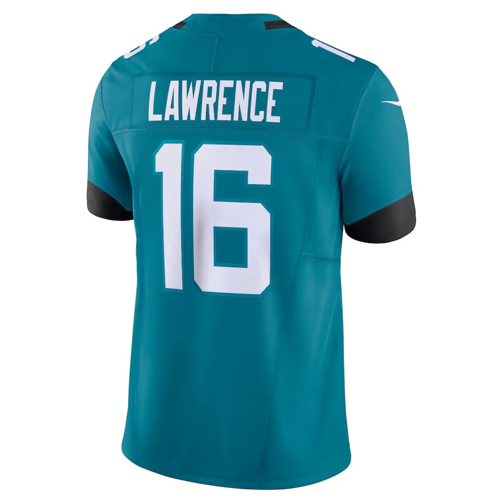 Perkns J.Jaguars #16 Trevor Lawrence Teal Vapor F.U.S.E. Limited Stitched Jerseys