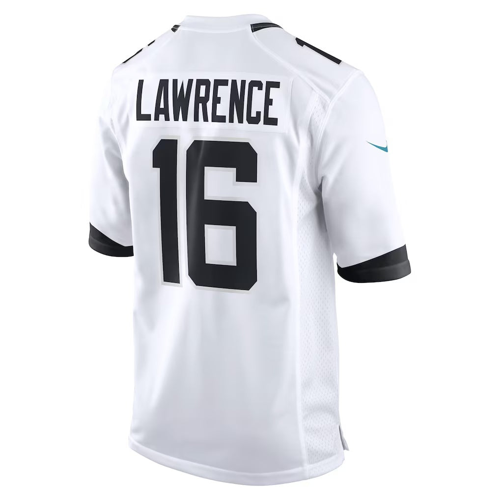 Perkns J.Jaguars #16 Trevor Lawrence White Game Stitched Jerseys