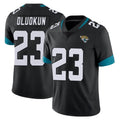 Perkns J.Jaguars #23 Foyesade Oluokun Player Black Vapor Untouchable Limited Home Game Stitched Jerseys