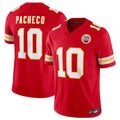 Perkns KC.Chiefs #10 Isiah Pacheco Red Vapor F.U.S.E. Limited Jersey American Stitched Jersey