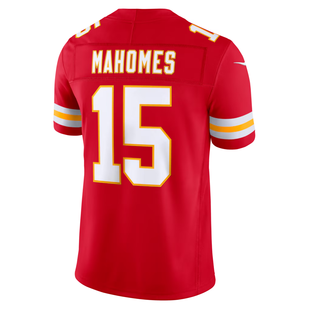 Perkns KC.Chiefs #15 Patrick Mahomes Red Team Vapor F.U.S.E. Stitched Limited Jerseys