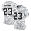 Perkns KC.Chiefs #23 Drue Tranquill Player Arctic Camo Salute To Service Limited Game Stitched Jerseys