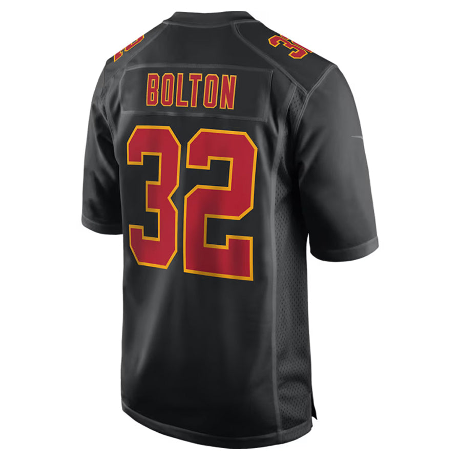 Perkns KC.Chiefs #32 Nick Bolton Player Black Fashion Game Stitched Jerseys
