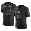 Perkns KC.Chiefs #32 Nick Bolton Player Black RFLCTV Limited Stitched Jerseys