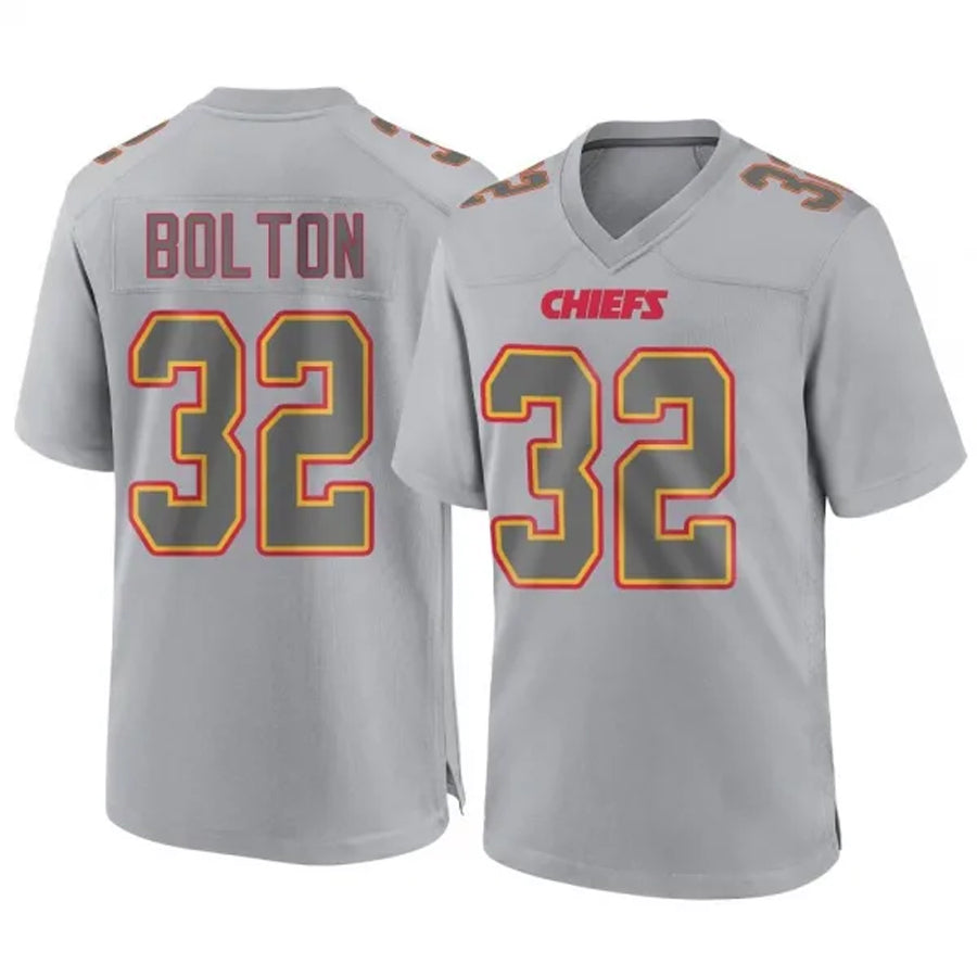 Perkns KC.Chiefs #32 Nick Bolton Player Gray Limited Game Stitched Jerseys