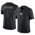 Perkns KC.Chiefs #7 Harrison Butker Player Black RFLCTV Limited Stitched Jerseys