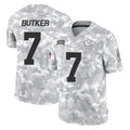 Perkns KC.Chiefs #7 Harrison Butker Player Limited Arctic Camo Salute to Service Stitched Jerseys