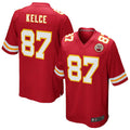 Perkns KC.Chiefs #87 Travis Kelce Player Red Team Color Game Stitched Jerseys