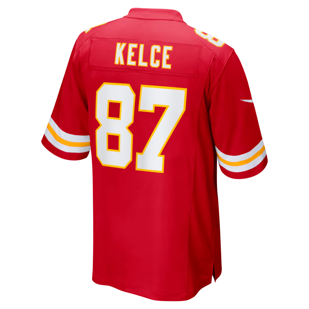 Perkns KC.Chiefs #87 Travis Kelce Red Game Stitched Jerseys