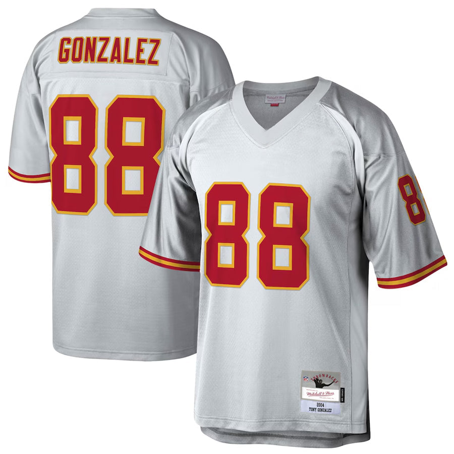 Perkns KC.Chiefs #88 Tony Gonzalez Player Mitchell & Ness Platinum Legacy Football Jerseys