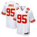Perkns KC.Chiefs #95 Chris Jones Player White Home Game Stitched Jersey