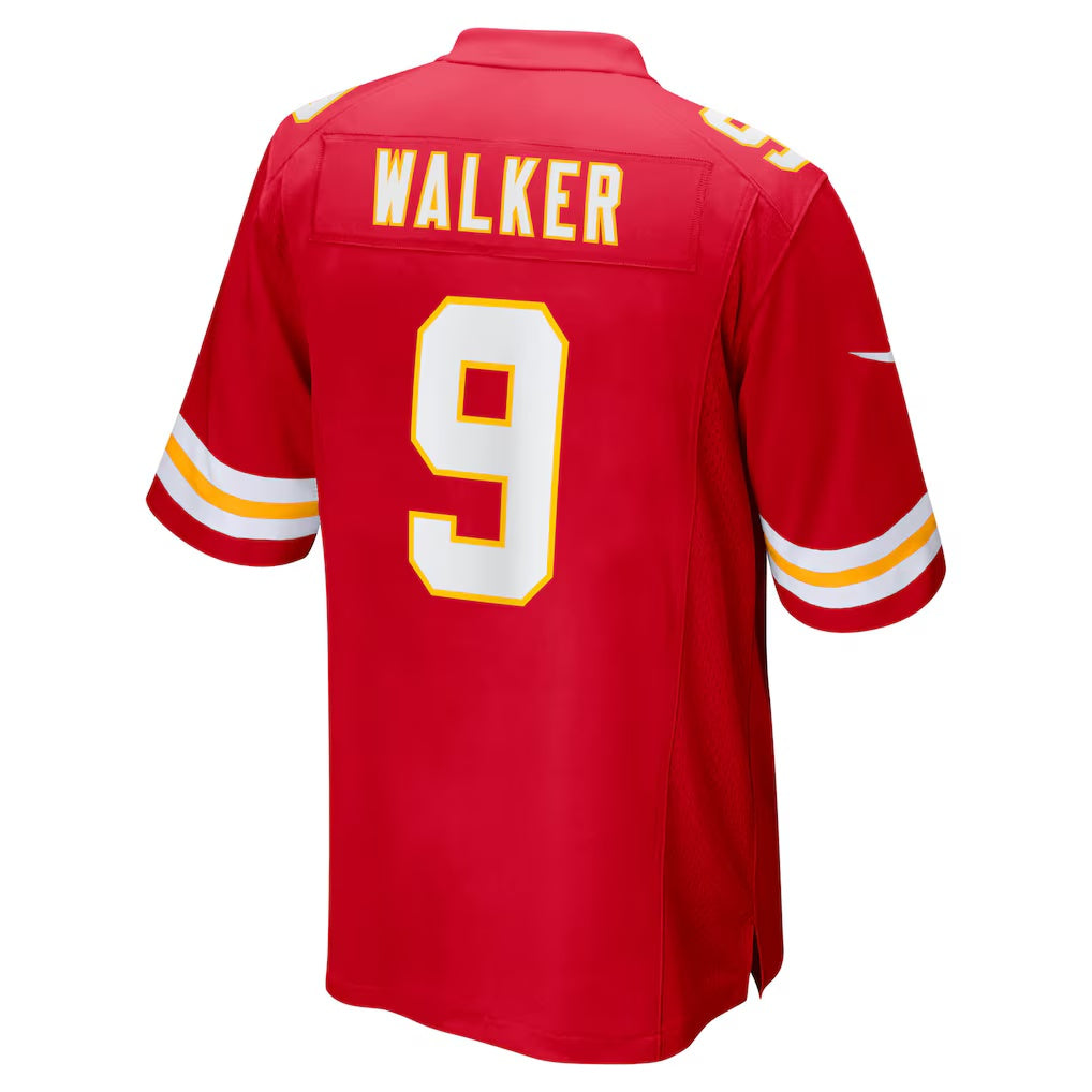Perkns KC.Chiefs #9 Kenneth Walker III Red Game Stitched Jerseys