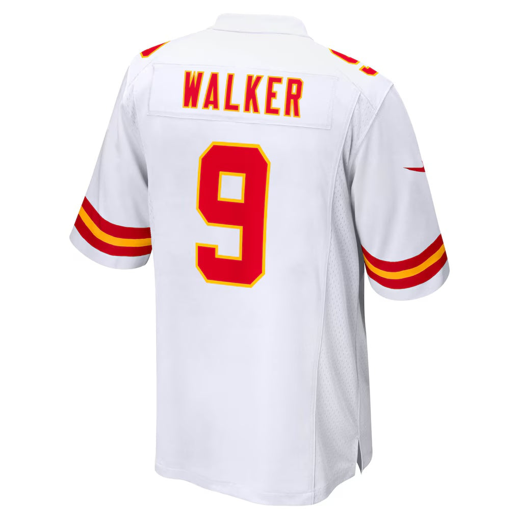 Perkns KC.Chiefs #9 Kenneth Walker III White Game Stitched Jerseys