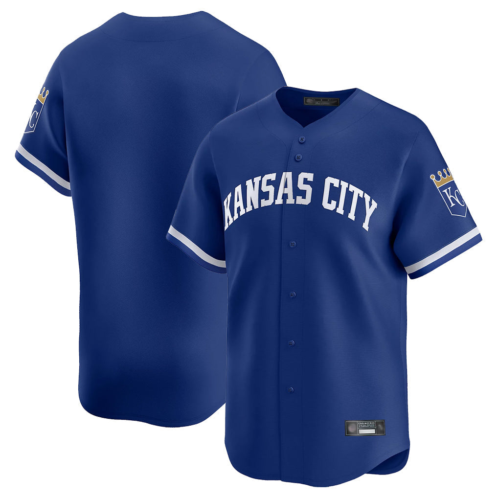 Perkns KC.Royals Royal Limited Home Blank Player Stitched Jerseys