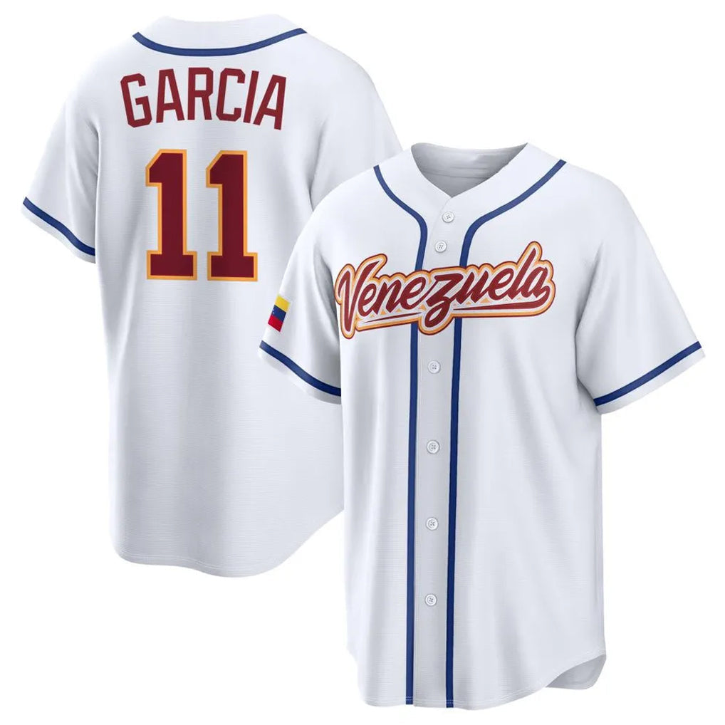 Perkns KC.Royals #11 Maikel Garcia Player White 2026 World Classic Home Stitched Jerseys