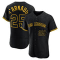 Perkns LA.Angels #25 Travis d'Arnaud Player Black Snake Skin City Limited Elite Home Stitched Jerseys