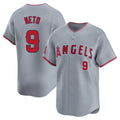 Perkns LA.Angels #9 Zach Neto Player Gray Home Limited Stitched Jerseys
