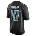 Perkns LA.Chargers #10 Justin Herbert Player Black Fashion Stitched Jerseys