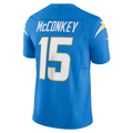 Perkns LA.Chargers #15 Ladd McConkey Powder Blue Team Vapor F.U.S.E. Limited Stitched Jerseys