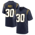 Perkns LA.Chargers #30 Alec Ingold Player Navy Home Game Stitched Jerseys