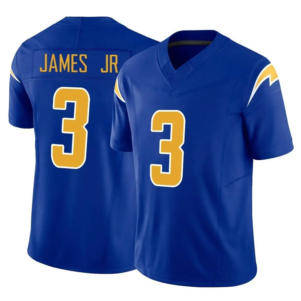 Perkns LA.Chargers #3 Derwin James Jr. Player Royal Limited Vapor F.U.S.E. Home Game Stitched Jerseys