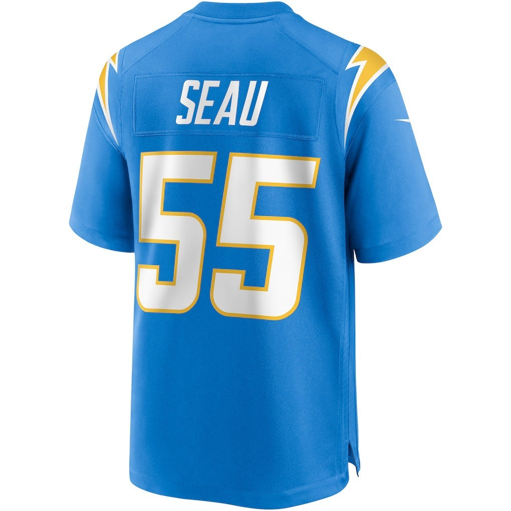 Perkns LA.Chargers #55 Junior Seau Powder Blue Game Retired Player Stitched Jerseys