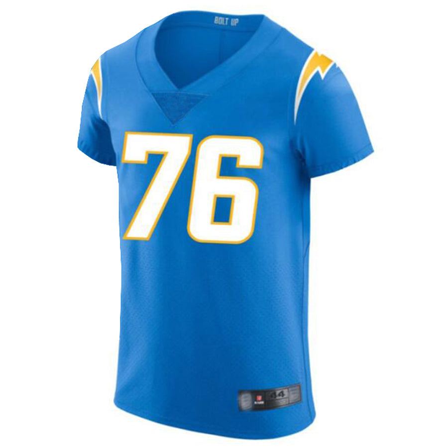 Perkns LA.Chargers #76 Joe Alt Powder Blue Vapor Elite Player Jersey American Stitched Jerseys