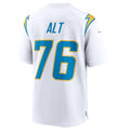 Perkns LA.Chargers #76 Joe Alt White 2024 Draft First Round Pick Player Game Jersey American Stitched Jersey