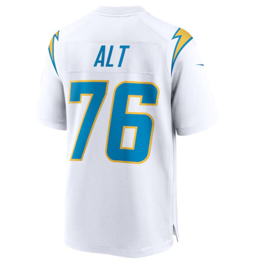 Perkns LA.Chargers #76 Joe Alt White 2024 Draft First Round Pick Player Game Jersey American Stitched Jersey