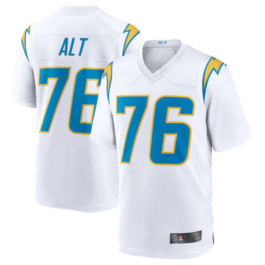 Perkns LA.Chargers #76 Joe Alt White 2024 Draft First Round Pick Player Game Jersey American Stitched Jerseys