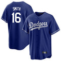 Perkns LA.Dodgers #16 Will Smith Player Royal Game Stitched Jerseys
