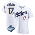 Perkns LA.Dodgers #17 Shohei Ohtani Player Gold White World Series Meet 2026 Collection Stadium Limited Elite Stitched Jerseys