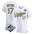 Perkns LA.Dodgers #17 Shohei Ohtani Player Gold World Series Limited Elite Home Stitched Jerseys