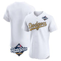 Perkns LA.Dodgers Blank Player Gold Limited Elite Home World Series Stitched Jerseys