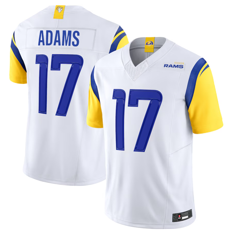 Perkns LA.Rams #17 Davante Adams Player White F.U.S.E. Limited Stitched Jerseys