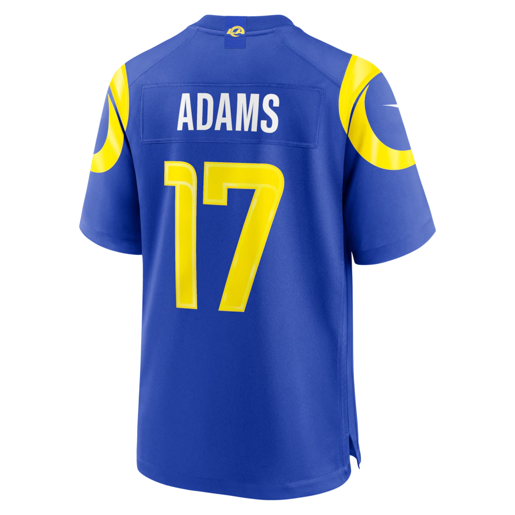 Perkns LA.Rams #17 Davante Adams Royal Team Game Player Stitched Jerseys