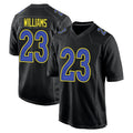Perkns LA.Rams #23 Kyren Williams Player Black Fashion Game Stitched Jerseys