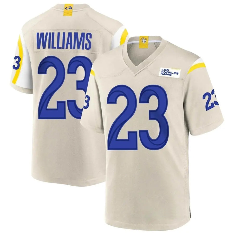 PerknsLA.Rams #23 Kyren Williams Player Bone Replica Game Stitched Jerseys