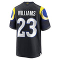 Perkns LA.Rams #23 Kyren Williams Player Midnight Blue Rivalries Collection Game Stitched Jerseys