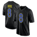Perkns LA.Rams #8 Jared Verse Player Black Fashion Game Stitched Jerseys