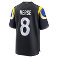 Perkns LA.Rams #8 Jared Verse Player Midnight Blue Rivalries Collection Game Stitched Jerseys