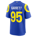 Perkns LA.Rams #95 Myles Garrett Royal Game Stitched Jerseys
