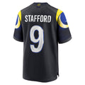 Perkns LA.Rams #9 Matthew Stafford Player Midnight Blue Rivalries Collection Game Stitched Jerseys