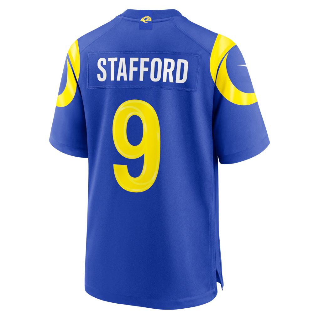 Perkns LA.Rams #9 Matthew Stafford Royal Team Game Player Stitched Jerseys